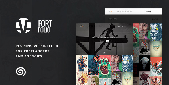 Fortfolio 创意机构作品展示 HTML5模板-爱极客