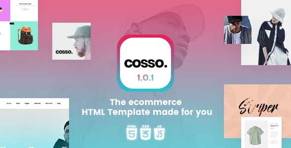 Cosso – 干净轻型响应式HTML模板 – v1.0.1-爱极客