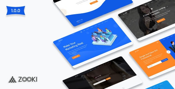 ZOOKI – 着陆页网站模板HTML5模板 – vV1.0.0-爱极客