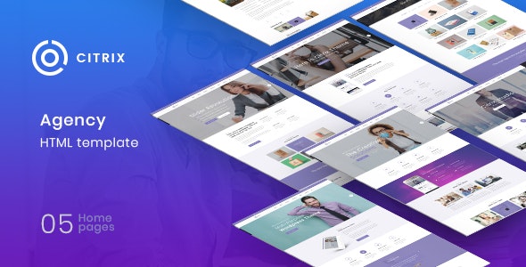 Citrix – 多用途产品展示网站HTML5模板-爱极客