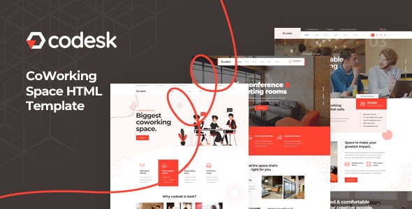 CODESK – 协同办公合租办公HTML5模板-爱极客