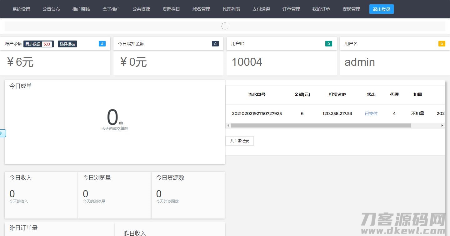 2021-05-30最新火麒麟打赏完整源码/Thinkphp打赏系统源码+多级防封+多支付接口切换+多套模板-爱极客