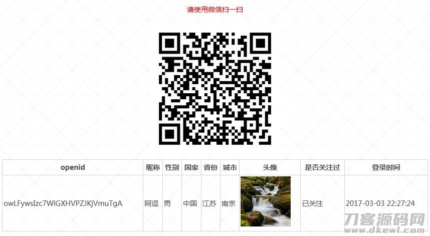 2021-05-17PHP微信扫码关注公众号并授权登录源码-爱极客