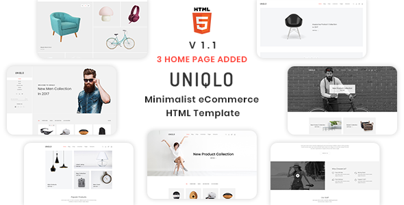 Uniqlo – 极简eCommerce电商HTML模板 – v2.0.1-爱极客