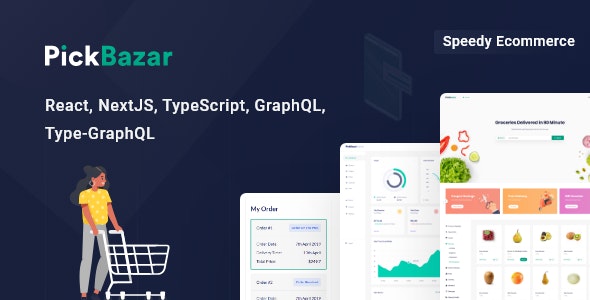 Pickbazar – React GraphQL Ecommerce 电子商务模板后台模板 – v10.0-爱极客